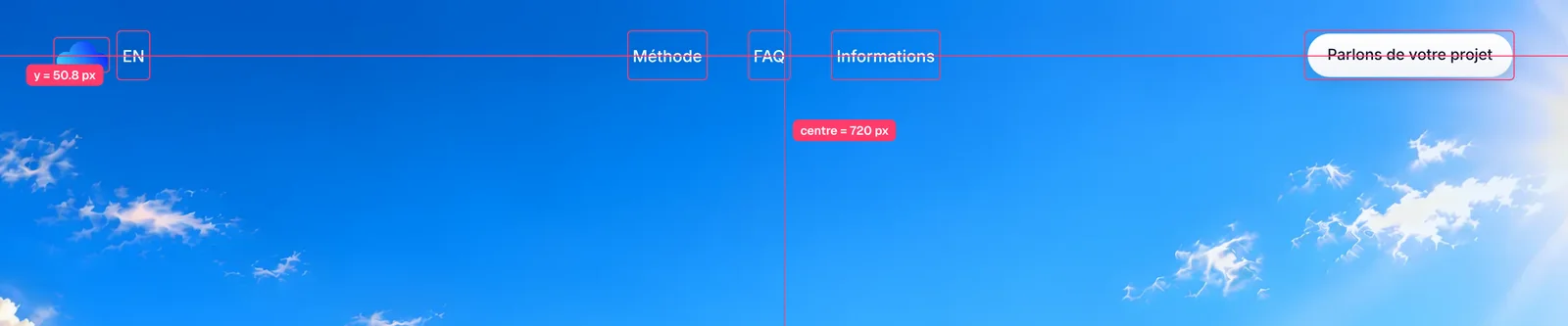 Repères d’alignement sur l’en-tête de Noma